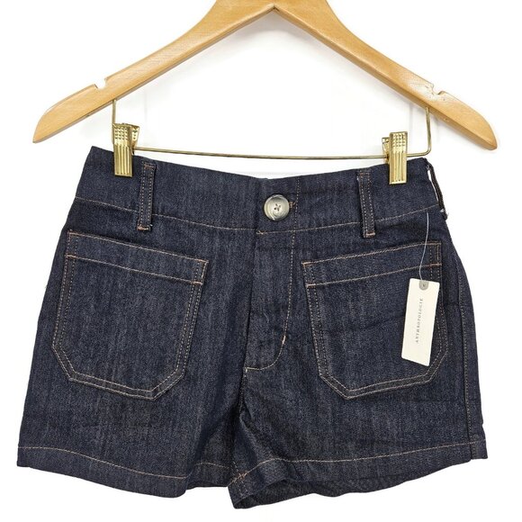 New Anthropologie Maeve Colette Denim Short Womens 26 Blue High Rise - Picture 1 of 5